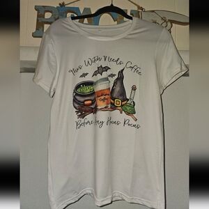 Handcrafted Coffee and Hocus Pocus Fall Tshirt